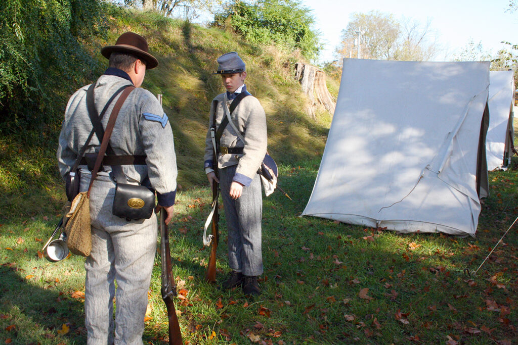 Civil War reenactors
